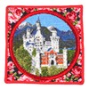 Feiler Women's Handkerchief Hand Towel, 9.8 inches (25 cm), Neuschwanstein