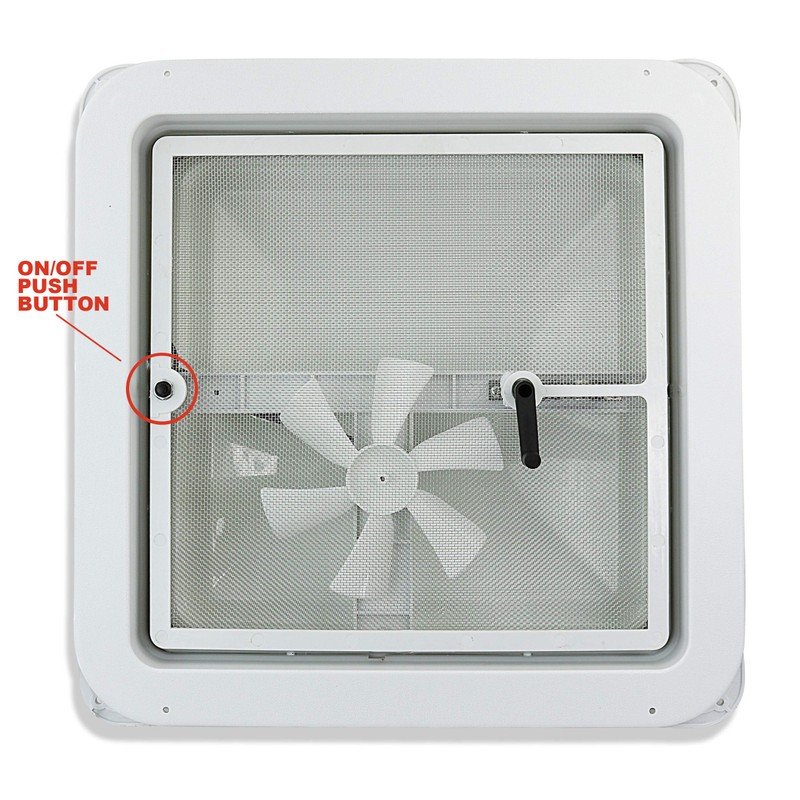 Leisure Coachworks 14" RV Trailer Roof Vent Complete 12 Volt