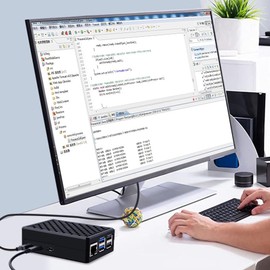 GeeekPi Aluminum Case for Raspberry Pi 5, Pi 5 Armor Case with Cooling Column and Thermal Pads for Raspberry Pi 5 4GB/8GB