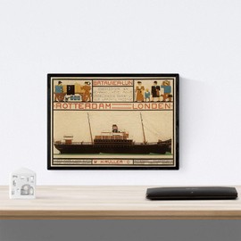 Nacnic Vintage Poster Vintage Poster Europe. London, Rotterdam. A4 size