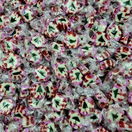 B.r.a.c.h.candy Peppermint Nougats Christmas 2 lb, Individually Wrapped Bulk Peppermint Candy, Nougat Christmas Bulk Holiday Candy