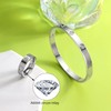 Silver Friendship Love Bracelet with Ring Jewelry Set for Women
