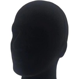 Modelo de Maniquí Soporte de Exhibición de Pelucas Expositor Exhibidor para Joyas Sombreros Gafas , Negro, 03