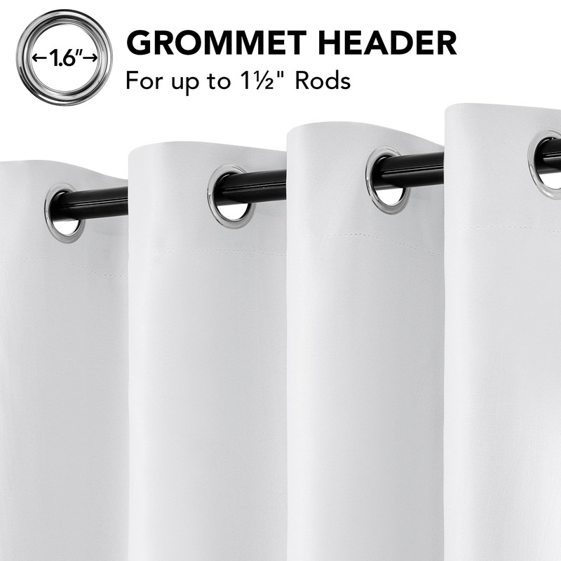 Deconovo Gradient Light Blocking Room Darkening Window Curtains, Navy, 52W