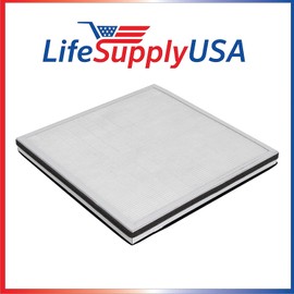 LifeSupplyUSA 3-in-1 HEPA, Carbon, Pre Filter Replacement Compatible with Surround Air MT-8400SF Air Purifier