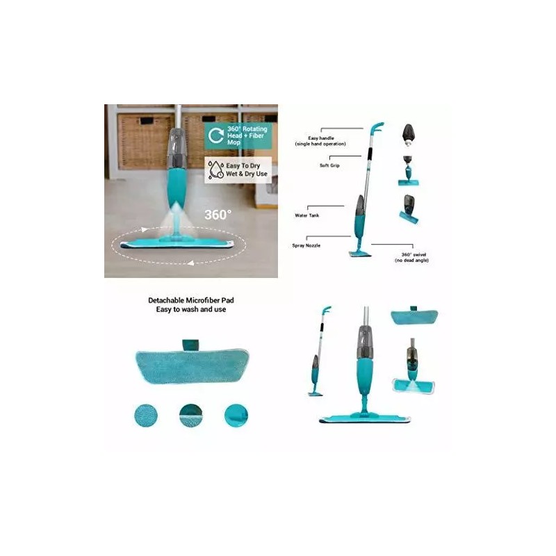 All Clean Microfiber Spray Mop for Floor Cleaning & Hardwood