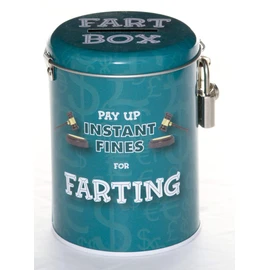 Boxer Gifts Fines Tin – Funny Men Husband Boyfriend – Joke Dad Father’s Day – Fart Gift for Him – Secret Santa Stocking Filler Present, Stainless Steel, Blue, 14,5x9x9cm