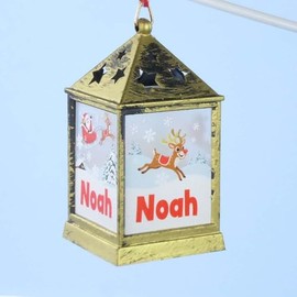 Mulberry Studios Starlight Lantern Christmas Tree Hanger Names N-Z Noah