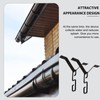 Angoily Pack of 2 rain chain adapter hooks for gutters,