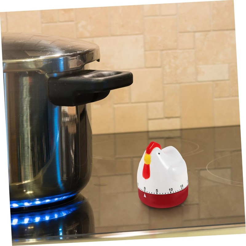 SUPVOX 2pcs Cute Chicken Kitchen Timer Mechanical Wind Up Countdown