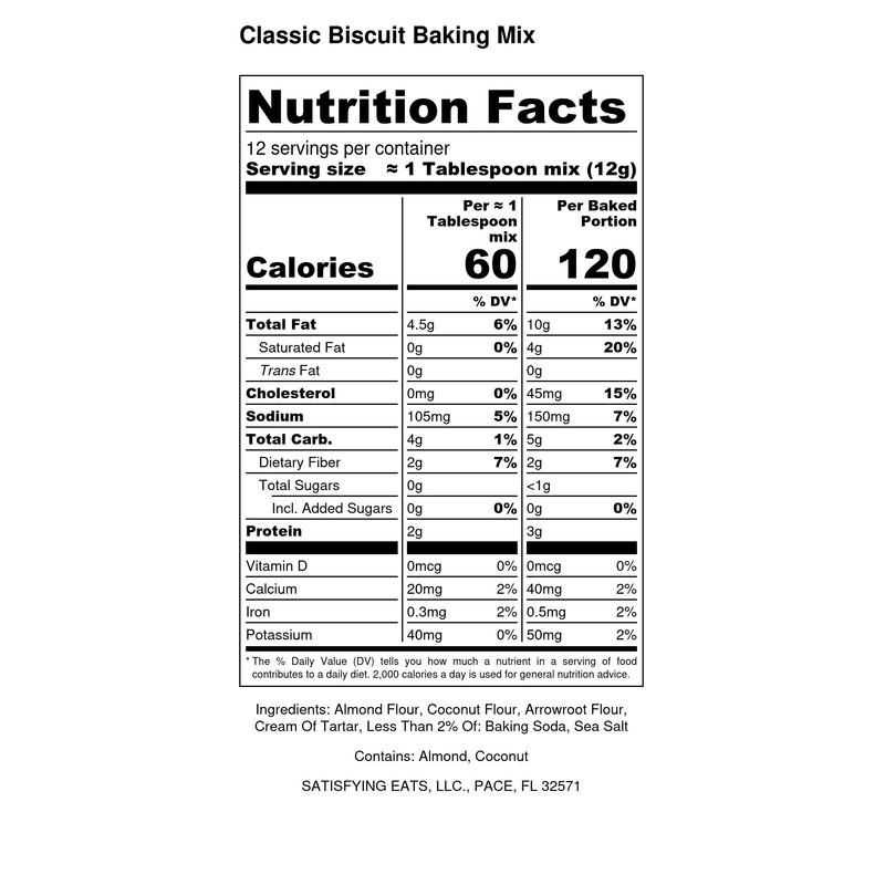 Low-Carb & Gluten-Free EASY Satisfying Eats Classic Biscuit Mix- 3
