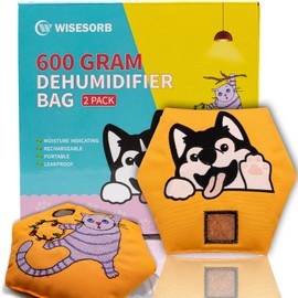 Wisesorb 600g 2pcs Rechargeable Desiccant Packs for Storage
