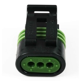 3-Pack (3-PIN) Metri-Pack Female 150.2 Series Pull-to-Seat Sealed Connector w/16 18 GA