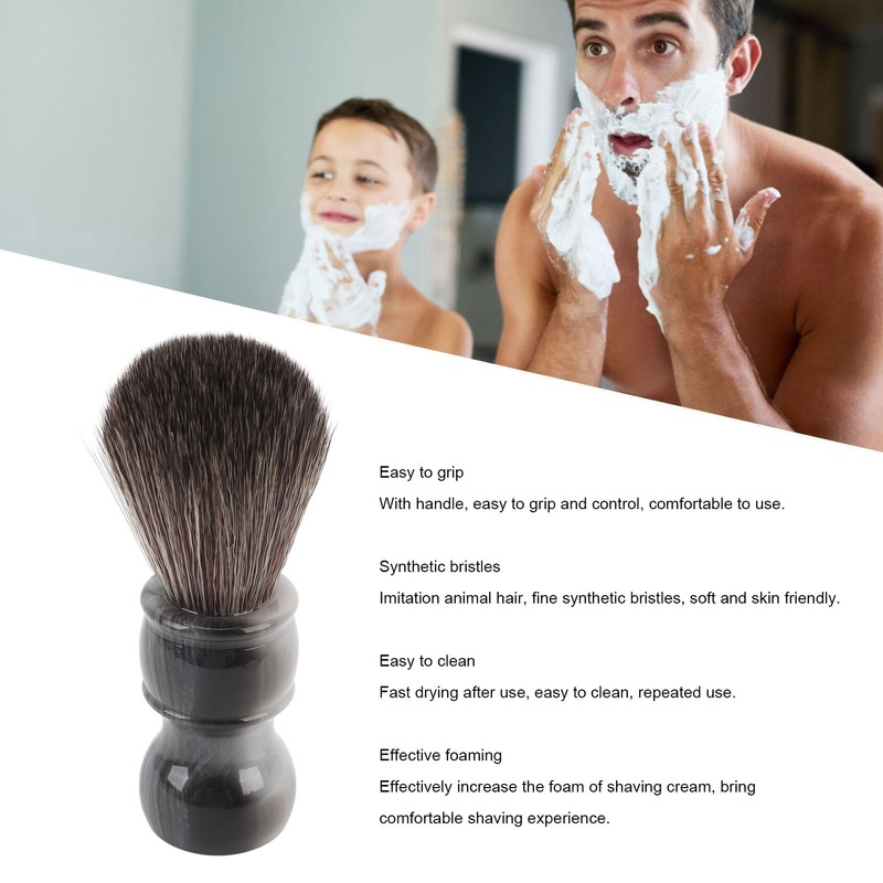 Shaving Brush Professional Soft Synthetic Beard Brush Efficient Cleaning Quick