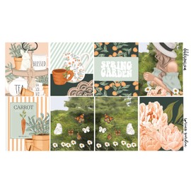 Life Planner Sticker Kit, Spring Garden, over 150 stickers on premium matte