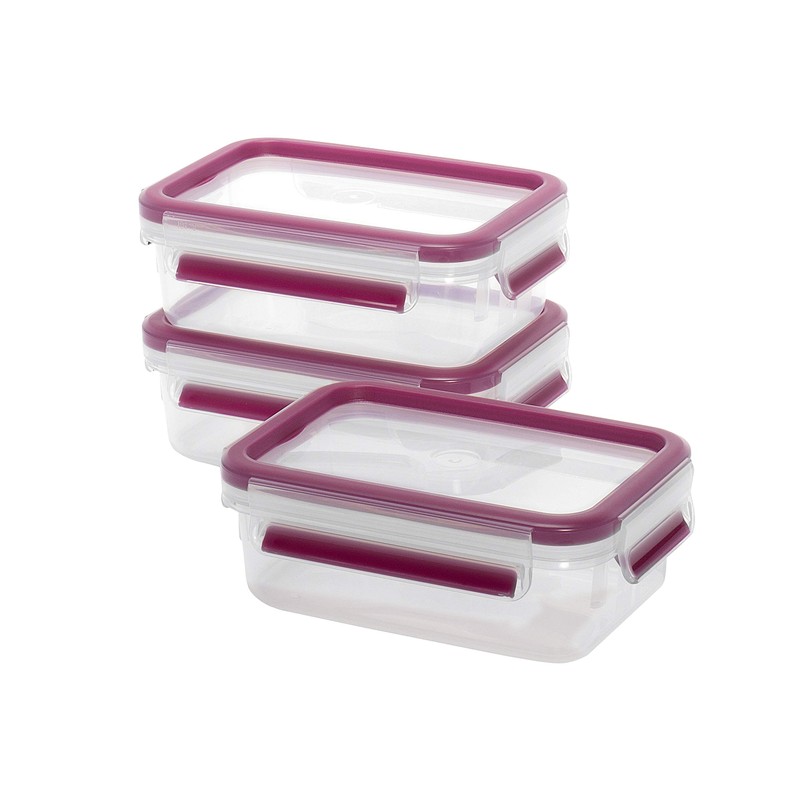 Emsa 515582 Food Clip & Close, Plastic, Transparent / Pink,