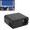 Mini Projector Black 1920x1080 Remote Control Inbuilt Speaker USB Powered
