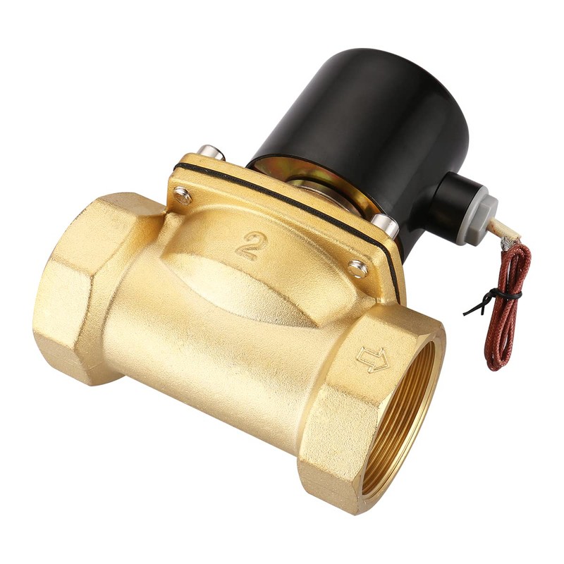Baomain 2 inch DC 24V Brass Electric Solenoid Valve Water