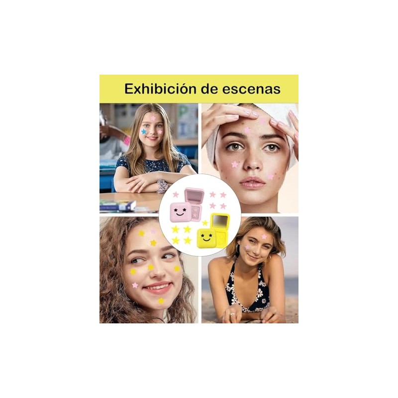 64 Tabletas Estrellas Para Granos, 2 Cajas, Rosa Y Amarillo,