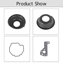 waltyotur 4x Carburetor Repair Kit with Diaphragm Cut-off Valve Replacement for Yamaha Vmax 1200 VMX1200 1985-2007