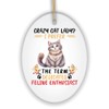 Crazy Cat Lady Ceramic Ornament, Cute and Funny