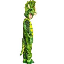 SEA HARE Children's Dinosaur Costume Animal Costume (Triceratops/Tyrannosaurus/Stegosaurus) (XS: 3-4 Years, Triceratops)