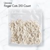 White Latex Finger Cots Finger Protectors, Disposable Medium-Sized Finger Gloves,