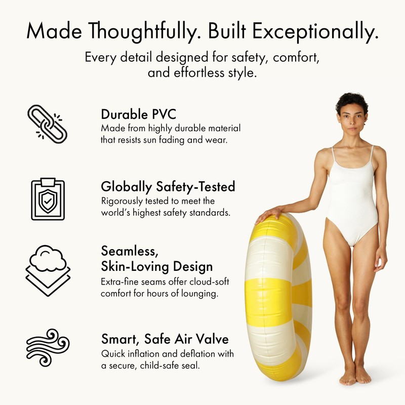 Petites Pommes Water Floats for Adults - Durable Inner Tube,