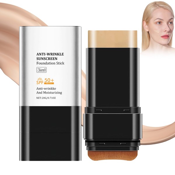 Leogony SPF 50 + Foundation Stick, Natural Colour Stick Foundation