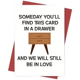 YQQZQ Funny and Sincere Words Card,Perfect For Mother Father Wife Husband Boyfriend Girlfriend (Drawer)