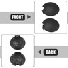 A ABSOPRO Pack of 2 Car Rear Bumper Towing Eye