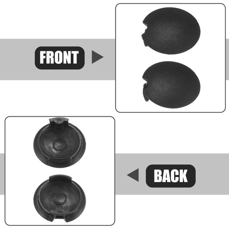 A ABSOPRO Pack of 2 Car Rear Bumper Towing Eye