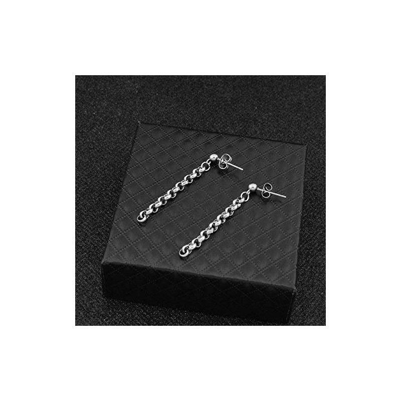 Libety-M Men's Earrings, Jimin Hoop Earrings, Chain, Forte, Popular Design,