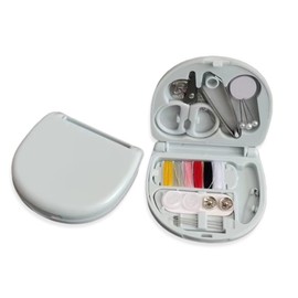 Mini Travel Sewing Kit ，Portable & Folding Sewing Tools Set with High，Quality Plastic, Ideal for Home Use and Beginners (Blue)