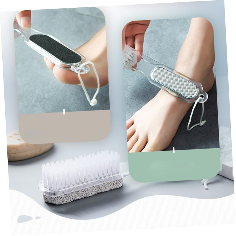 Healeved Foot Care Kit Pumice Stone Nail Brush Exfoliation Smoother