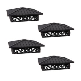 Fence & Deck Rite offers uniquely designed post caps made of reinforced black polypropylene, fitting 4 x 4 posts (actual 3.5 X 3.5 inch). (4" X 4" - PACK OF 4)