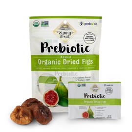 ORGANIC Prebiotic Dried Figs - Sunny Fruit - (6 bags) - (5) 1.76oz Portion Packs per Bag | High Fiber Dried Fruit | No Added Sugars, Sulfurs or Preservatives | Healthy, Sweet Snack | NON-GMO & KOSHER