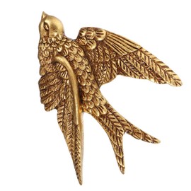 Happyyami Swallows Birds Wall Mounted Sculpture Flying Wall Hanging Birds Hanging Wall Art Sculptures Ornament