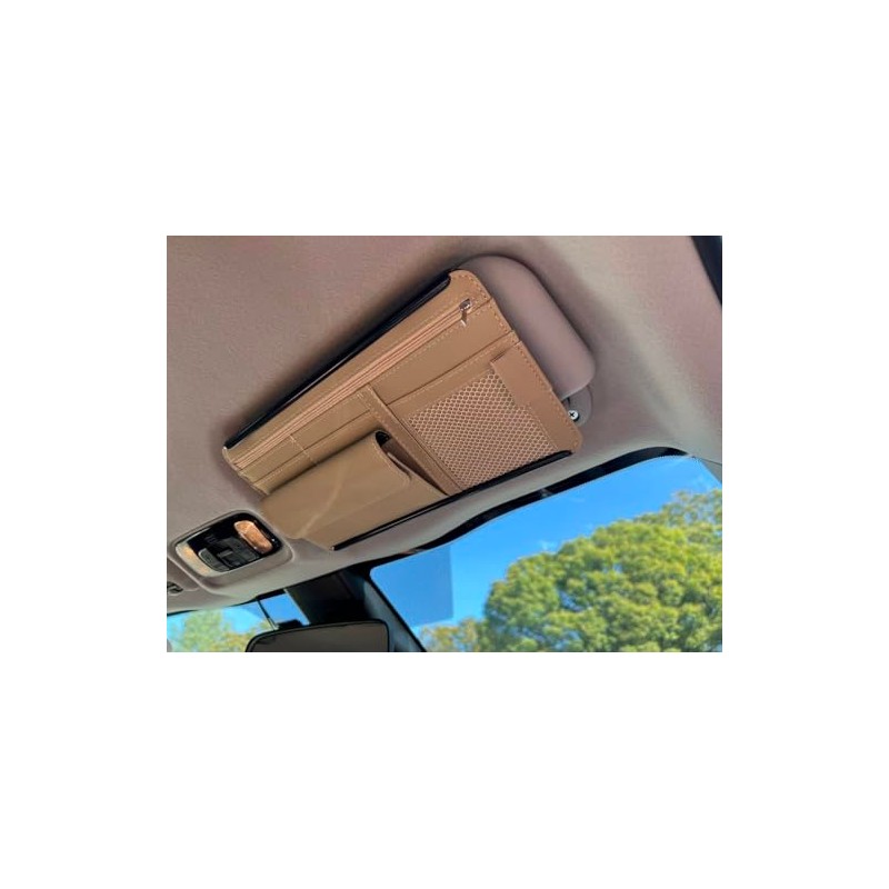 Car Storage Holder, Sun Visor Pocket, Sunglasses Pocket, Card Storage,