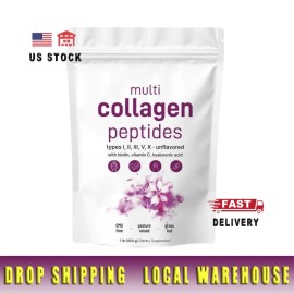 Hydrolyzed Collagen Peptides Powder Hyaluronic Acid Vitamin C Factory Wholesale Beauty Skin HealthFlavor: Fresh