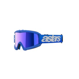 Alpinestars Vision Youth MX ATV MTB Off Road Goggle (Blue - Mirror Blue Lens)