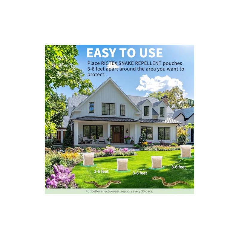 Snake Repellent for Yard Powerful,10 Pack Safe for Home Yard,