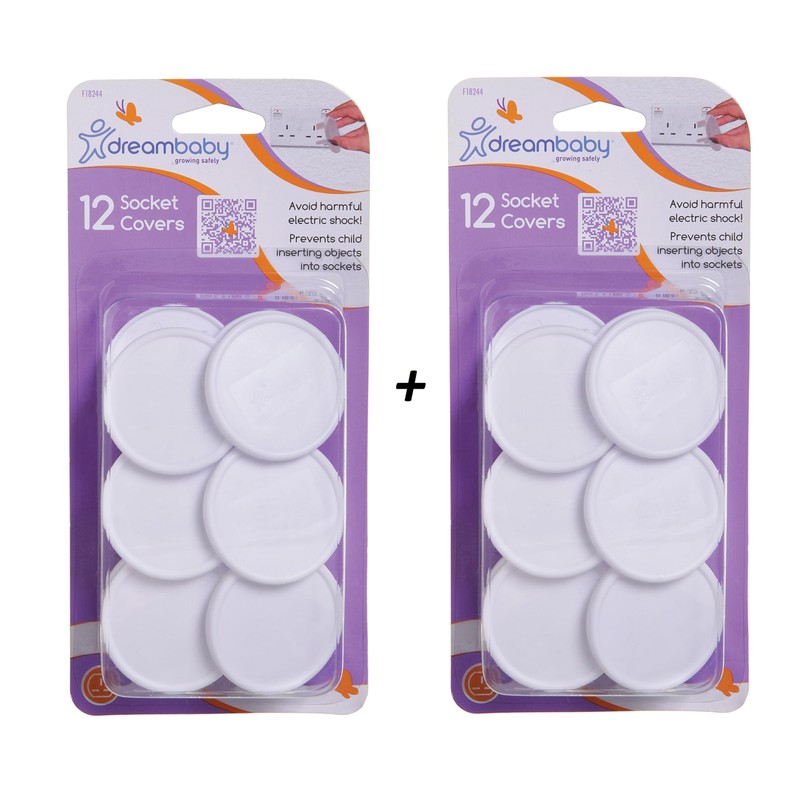 Dreambaby Home Baby Safety Socket Plug Covers - Electrical Outlet