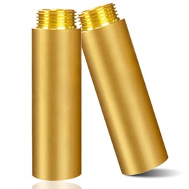 Brass Tap Extension, 1 Inch x 100 mm, DN20 Thread Extension, 1 Inch Female x AG, 100 mm Brass Extension Fitting, Connection Extension for Drinking Water and Heating Installation, Pack of 2