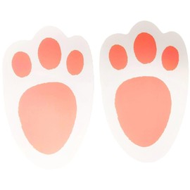 YLAB - (2 Pack) 15 Eco-Friendly Bunny Feet – Recyclable Easter Footprints for Egg Hunt, Arts & Crafts, Party Decorations & Kids Activities