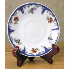 BANBERRY DESIGNS Wood Easel Plate Holder Folding Display Stands - Mahogany Finish - Premium Quality - Pack of 4 Pieces - 4 Inch