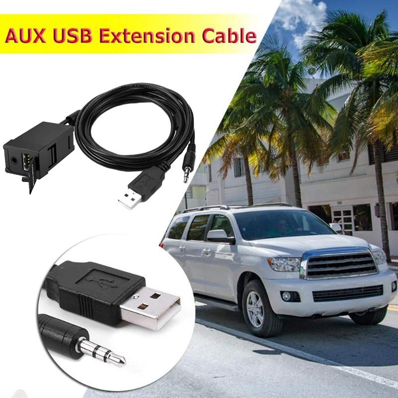 CHELINK USB AUX Flush Mount - Car Dashboard Panel Jack