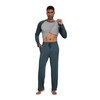 WiWi Mens Pajamas Set Viscose from Bamboo Long Sleeve Sleepwear