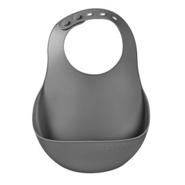 BEABA Silicone Baby Bib, Made with Soft Supple Silicone, Baby Bibs with Baby Food Catcher, Baby Boy Bibs Baby Girl Bibs, Baby Essentials for Baby Feeding (Sage)