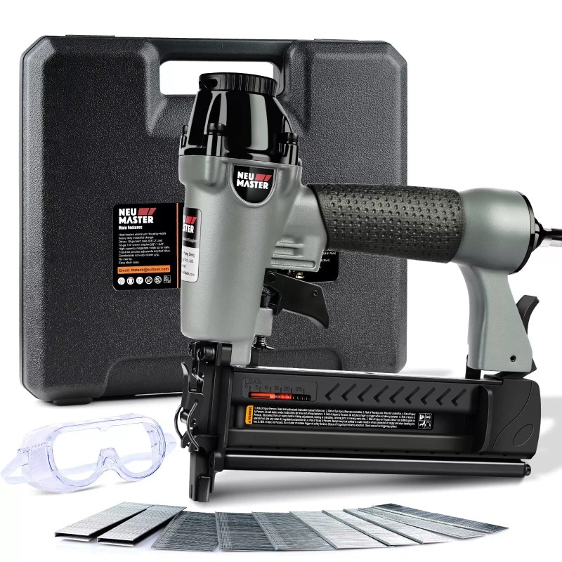 NEU MASTER Pneumatic Brad Nailer, 2 in 1 Nail Gun